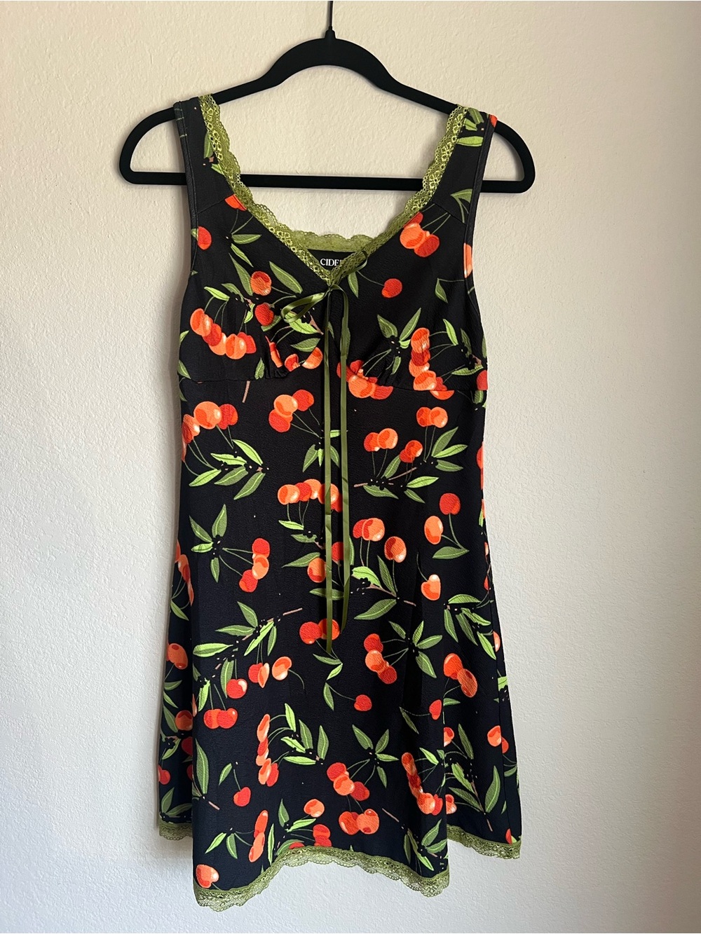 Cider Cherry Print Dress, S